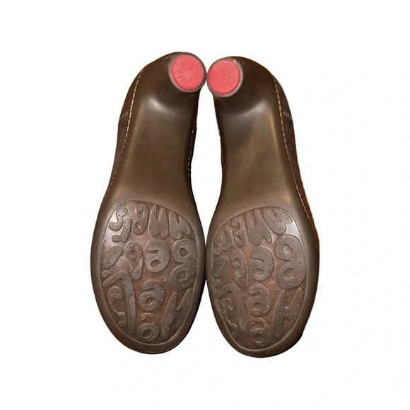 Camper Mary Jane Brown Leather Heels Size 38/8 - Picture 4 of 7